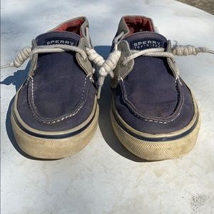 Sperry Topsider Navy and Grey Boat shoes
